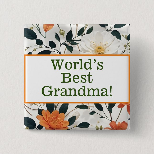 Das beste Oma-Button der Welt Button (Vorderseite)