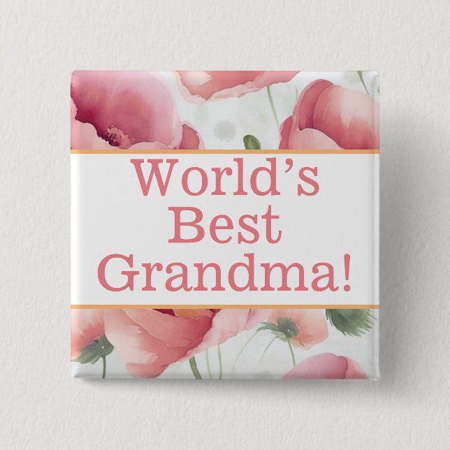 Das beste Oma-Button der Welt Button (Vorderseite)