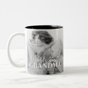 Das beste Oma der Welt seit 20XX Einfaches Chic-Fo Zweifarbige Tasse