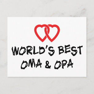Das beste Oma & Opa Geschenk der Welt Postkarte