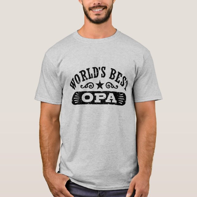 Das beste Opa der Welt T-Shirt (Vorderseite)