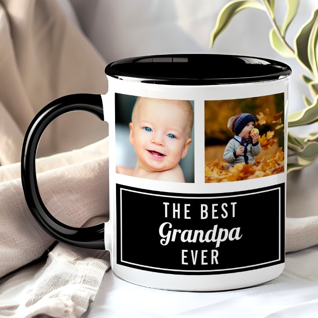 Das beste Opa-Foto aller Zeiten für Schwarze Colla Tasse (Von Creator hochgeladen)
