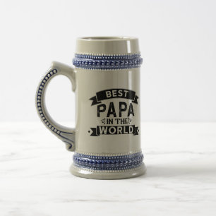 Das beste Papa der Welt Bierglas