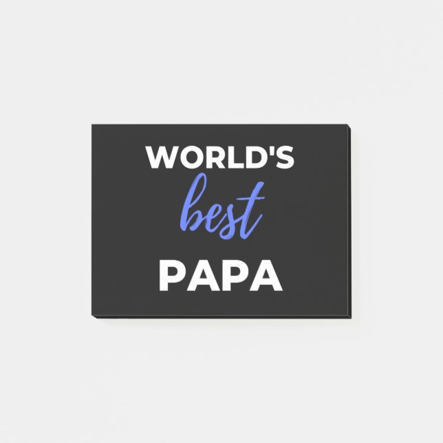 Das beste Papa der Welt Post-it Klebezettel (Vorderseite)
