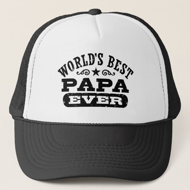 Das beste Papa der Welt Truckerkappe (Vorderseite)