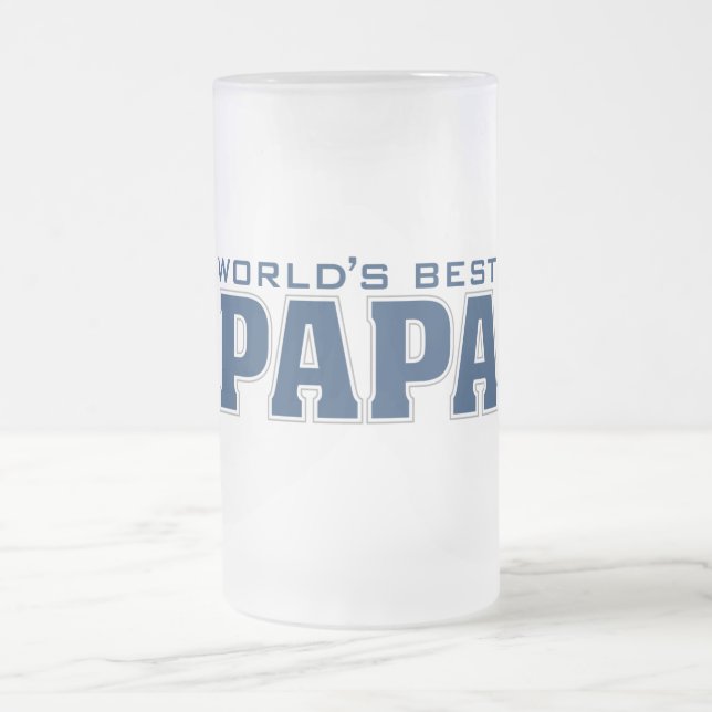 Das beste Papa-Glas der Welt Mattglas Bierglas (Mittel)