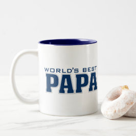Das beste Papa-Zwei-Tone der Welt Zweifarbige Tasse