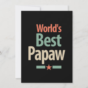 Das beste Papaw der Welt   Father Gift Dankeskarte
