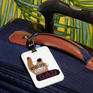 Das beste Patriotikum der Welt für den Vater Gepäckanhänger