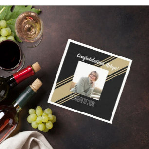 Das Beste! Retiree Custom Foto Party Napkins Serviette