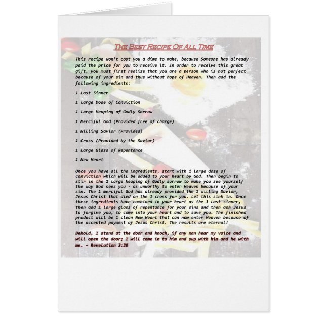 Das beste Rezept von beispiellosem - (Vorne)