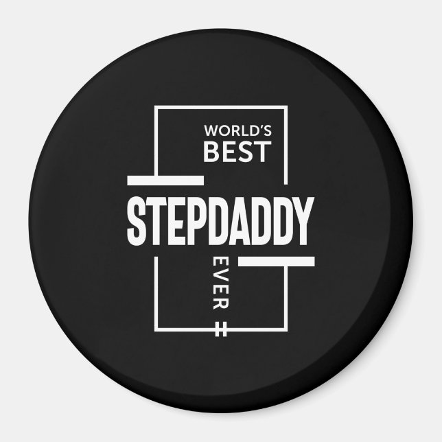 Das beste Stepdaddy-Geschenk der Mens World Magnet (Vorne)