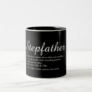 Das beste Stepfather der Welt, Stepdad-Definitions Zweifarbige Tasse