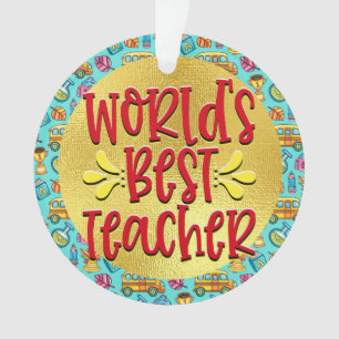 Das beste Teacher-Ornament der Welt Ornament
