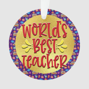 Das beste Teacher-Ornament der Welt Ornament
