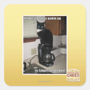 das beste Teil uv aufwachen Quadratischer Aufkleber