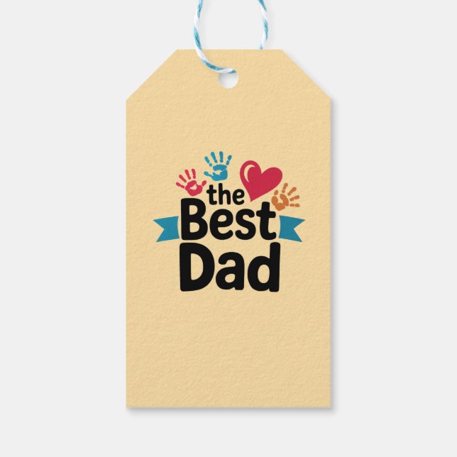 Das beste Textdesign für den Vater Geschenkanhänger (Rückseite)
