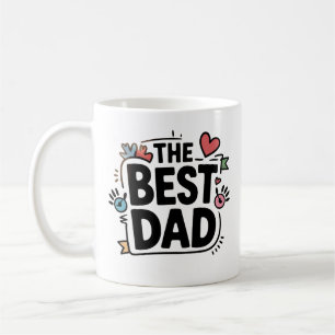 Das beste Textdesign für den Vater Kaffeetasse