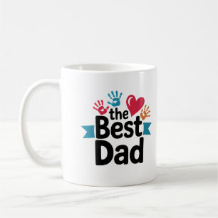 Das beste Textdesign für den Vater Kaffeetasse