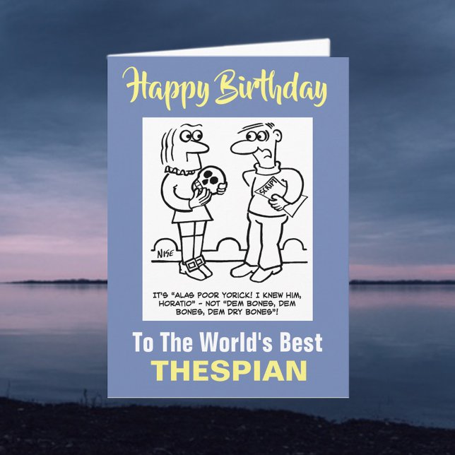 Das beste Thespian der Welt - Happy Birthday Karte (Von Creator hochgeladen)