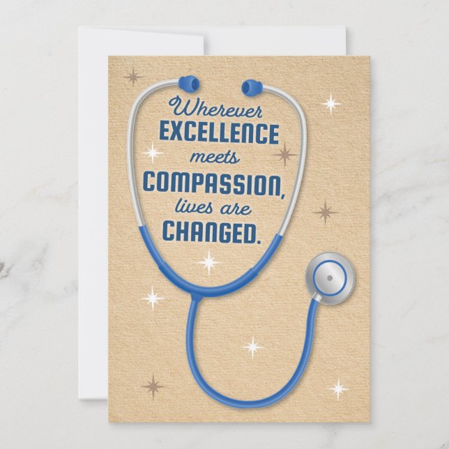 Das Beste und die Brightesten Ärzte verdienen Dank Karte (Vorderseite)