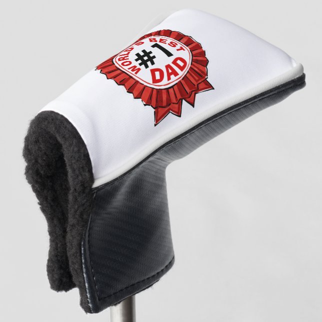 Das beste Vater-Zitat der Welt, Red Ribbon Golf Headcover (3/4 Vorderseite)