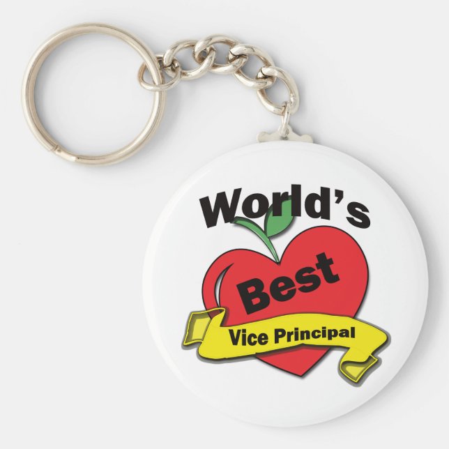 Das beste Vize-Prinzip der Welt Schlüsselanhänger (Vorne)