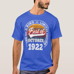 Das Beste vom Oktober 1922 100. Geburtstagsgeschen T-Shirt