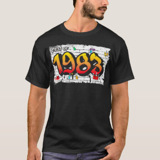 Das Beste von 1983 Graffiti 42 Jahre Vintage Cool T-Shirt