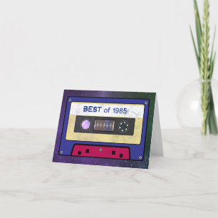 Das Beste von 1985 Kassette Geburtstagsjubiläum Feiertagskarte
