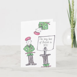 Das Beste von British Luck zu YOU Greeting Card Karte