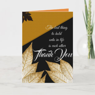 Das Beste, was im Leben erhalten bleibt, ist der a Dankeskarte