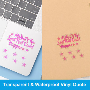 Das Beste, was passieren könnte   Positive Meme Gi Aufkleber