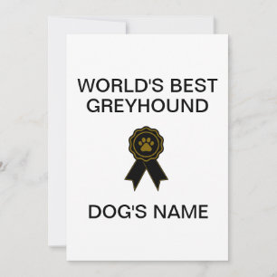 Das beste Windhunddesign der Welt Einladung