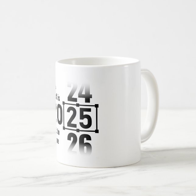 Das Beste wird noch 2025 kommen Kaffeetasse (VorderseiteRechts)