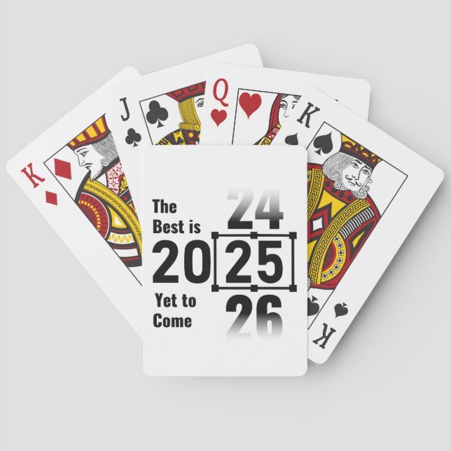 Das Beste wird noch 2025 kommen Spielkarten (Rückseite)