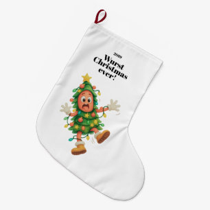 Das beste Wurst-Weihnachten ever! Lustige Salami Großer Weihnachtsstrumpf