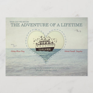 Das bestste Abenteuer - Hochzeit laden ein Einladung