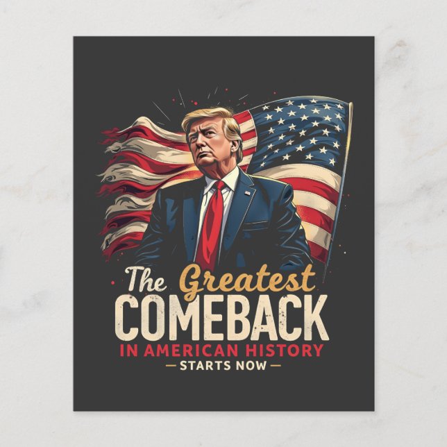 Das Bestste Comeback in der amerikanischen Geschic Flyer (Vorne)