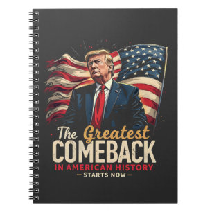 Das Bestste Comeback in der amerikanischen Geschic Notizblock