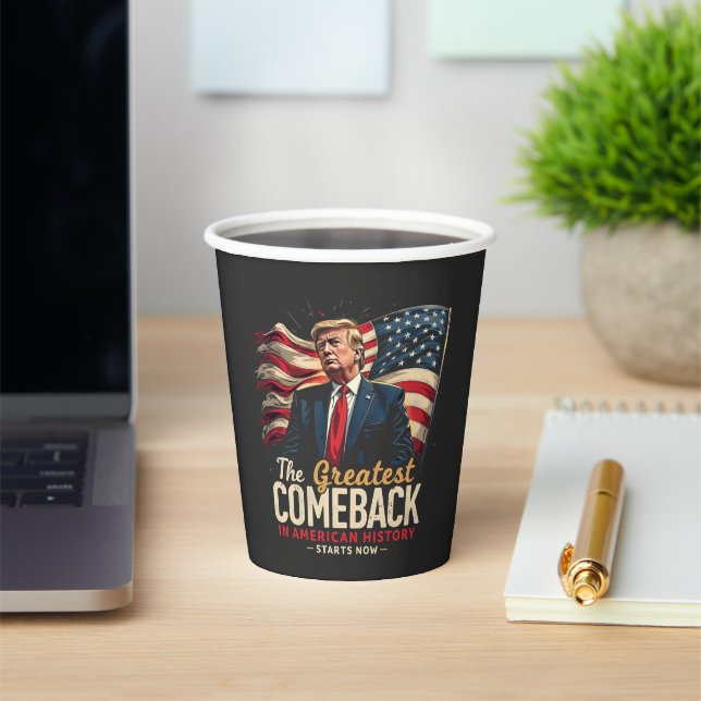 Das Bestste Comeback in der amerikanischen Geschic Pappbecher (InSitu)