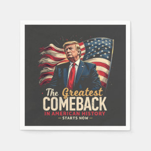 Das Bestste Comeback in der amerikanischen Geschic Serviette