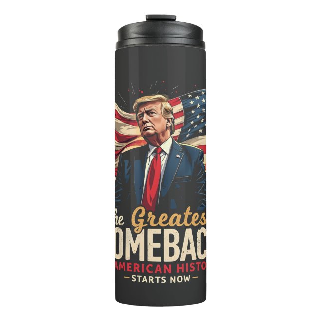 Das Bestste Comeback in der amerikanischen Geschic Thermosbecher (Vorderseite)