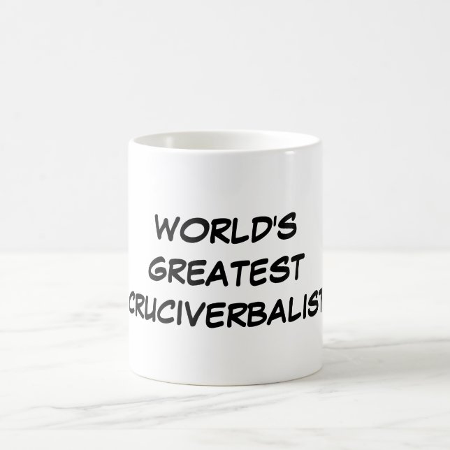 "Das bestste Cruciverbalist der Welt" Tasse (Mittel)