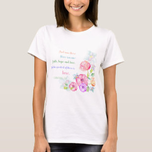 das bestste davon ist Liebe Blume Aquarell T-Shirt