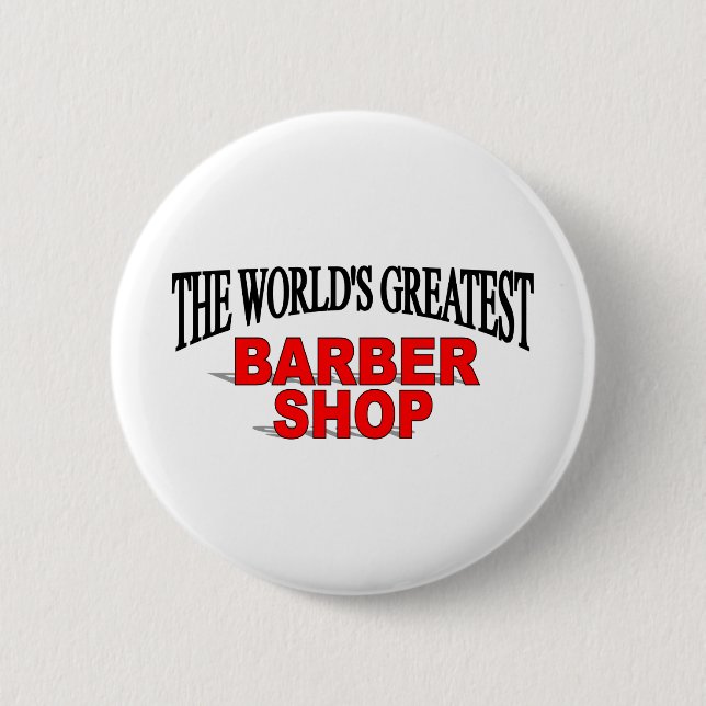 Das bestste der Friseur-Geschäft der Welt Button (Vorderseite)