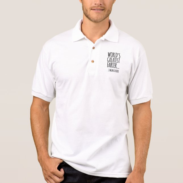 Das bestste Farter der Welt Polo Shirt (Vorderseite)