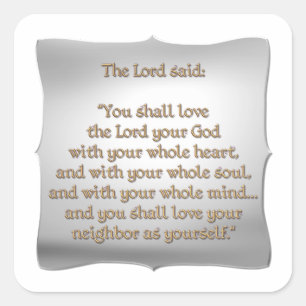 Das bestste Gebot Quadratischer Aufkleber