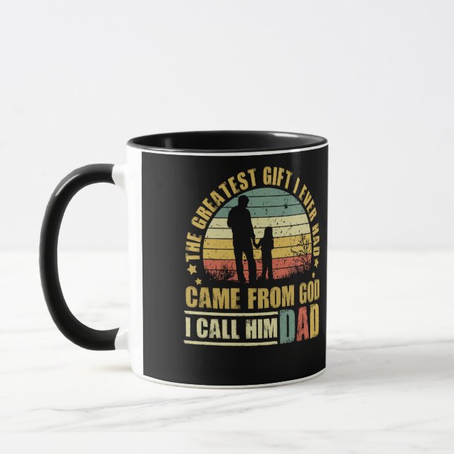 Das Bestste Geschenk, das ich je vom Vater Gottes  Tasse (Links)