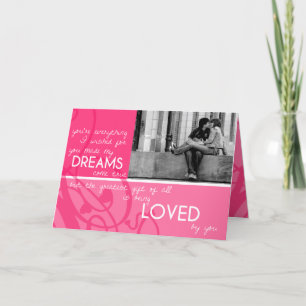 Das Bestste Geschenk Foto Valentinstag-Karte Feiertagskarte